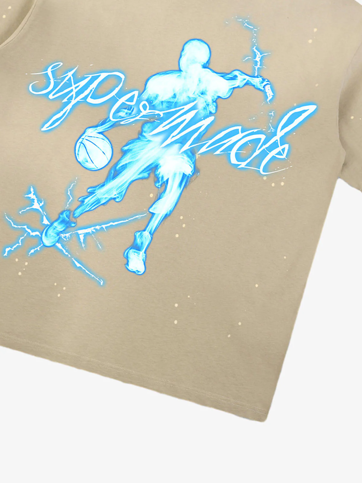 Supermade Energy Burst Basketball Electric Graphic T-Shirt - Image 10