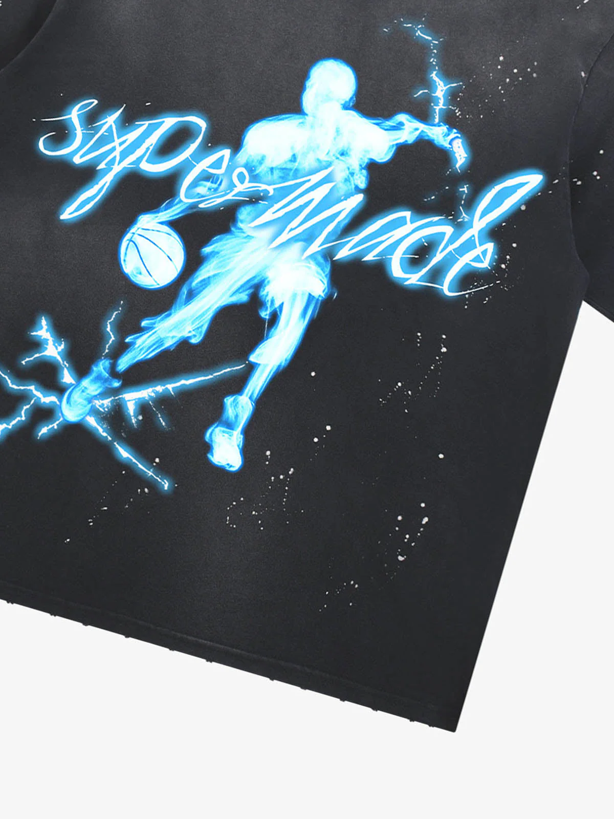 Supermade Energy Burst Basketball Electric Graphic T-Shirt - Image 6