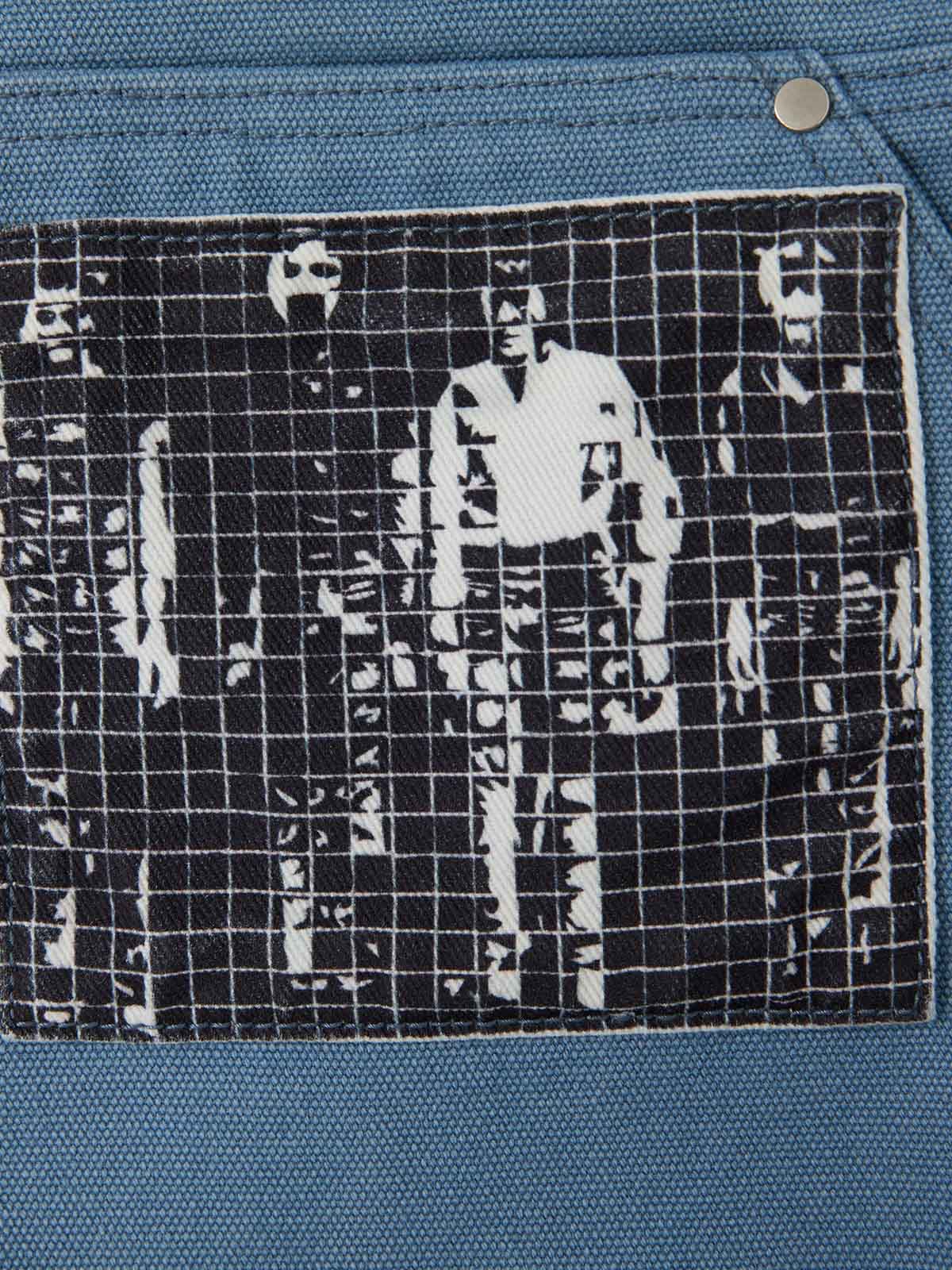 Supermade Multi-Element Appliqué Patchwork Denim Suit - Image 27