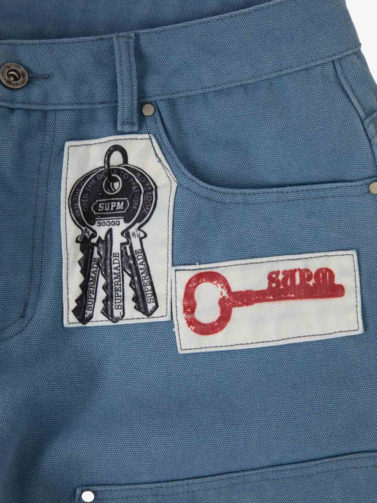 Supermade Multi-Element Appliqué Patchwork Denim Suit - Image 33