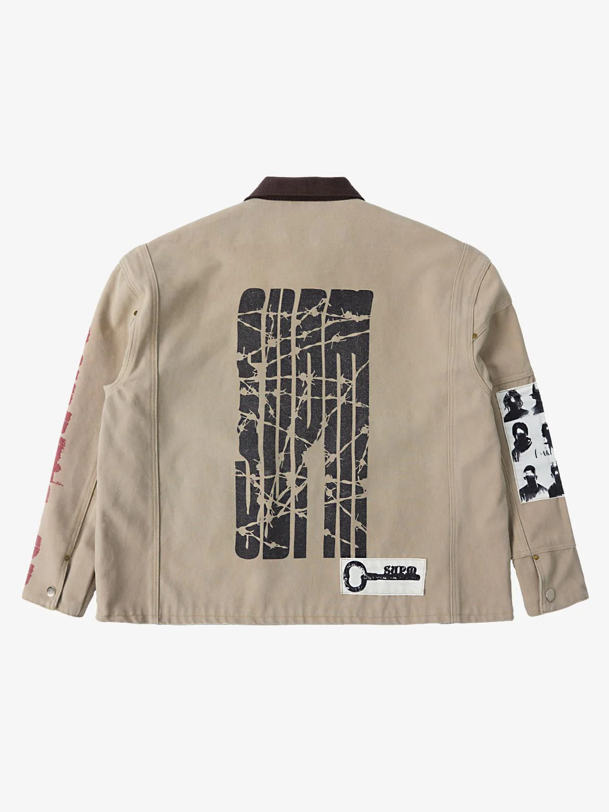 Supermade Multi-Element Appliqué Patchwork Denim Suit - Image 38