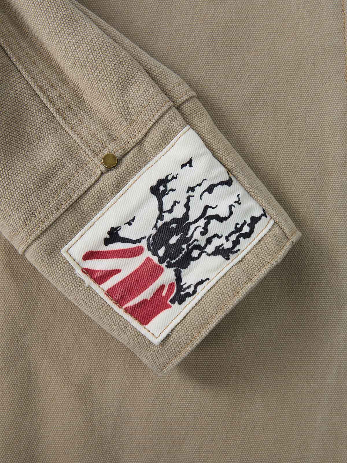 Supermade Multi-Element Appliqué Patchwork Denim Suit - Image 43