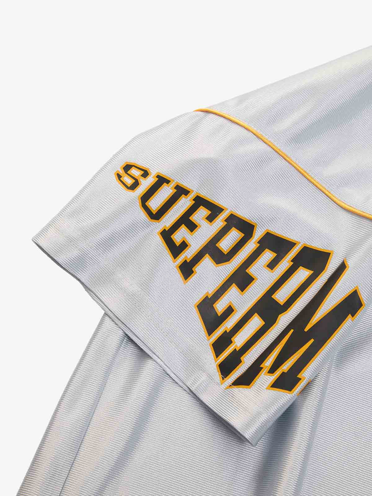 Supermade Patterned Custom V-neck Silver Sport Jersey - Image 4