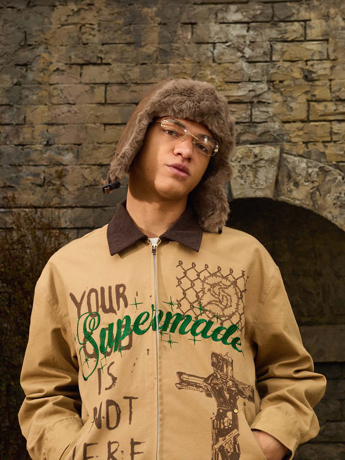Supermade Retro Slogan Embroidered Canvas Set - Image 13