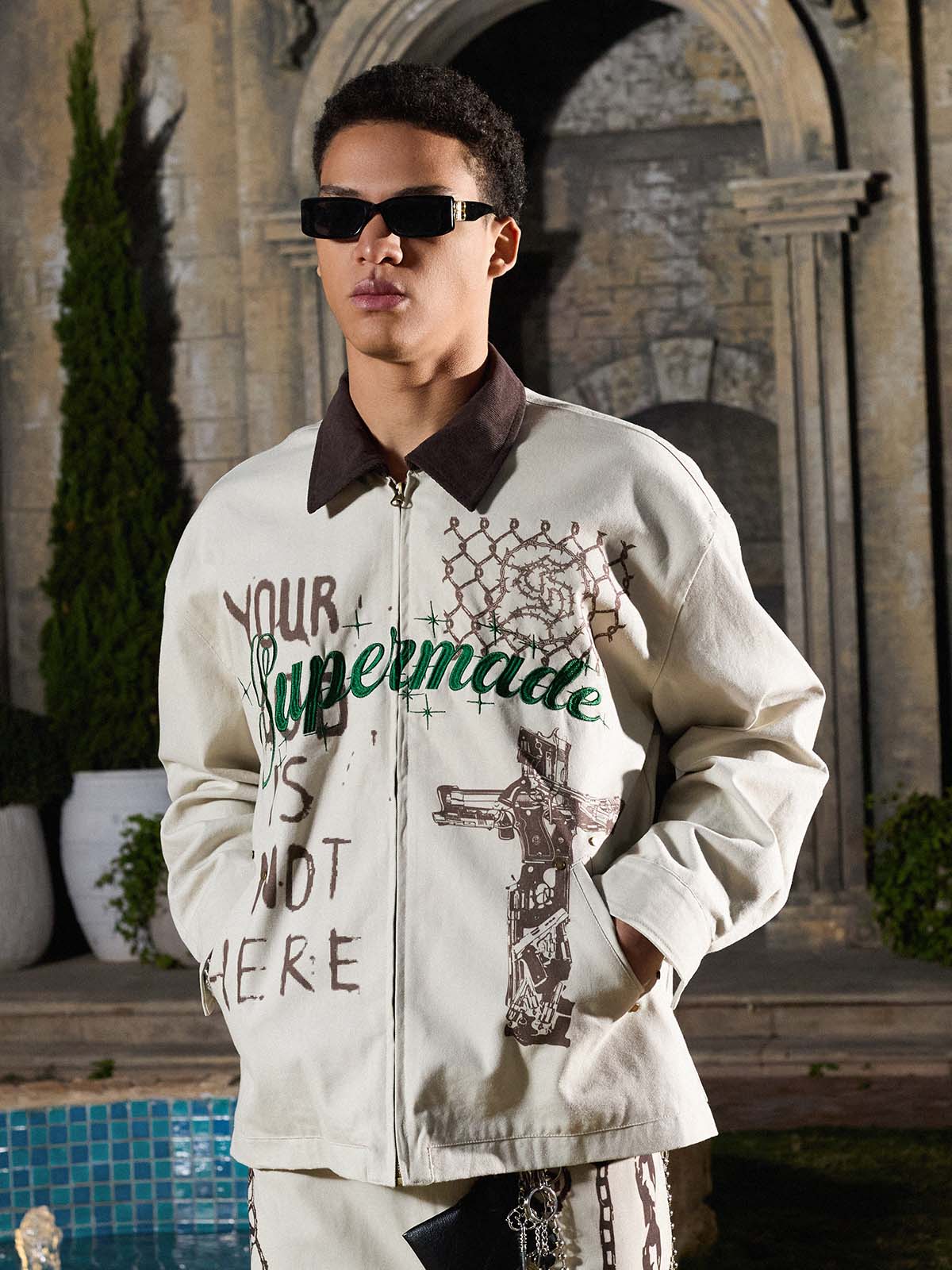 Supermade Retro Slogan Embroidered Canvas Set - Image 21