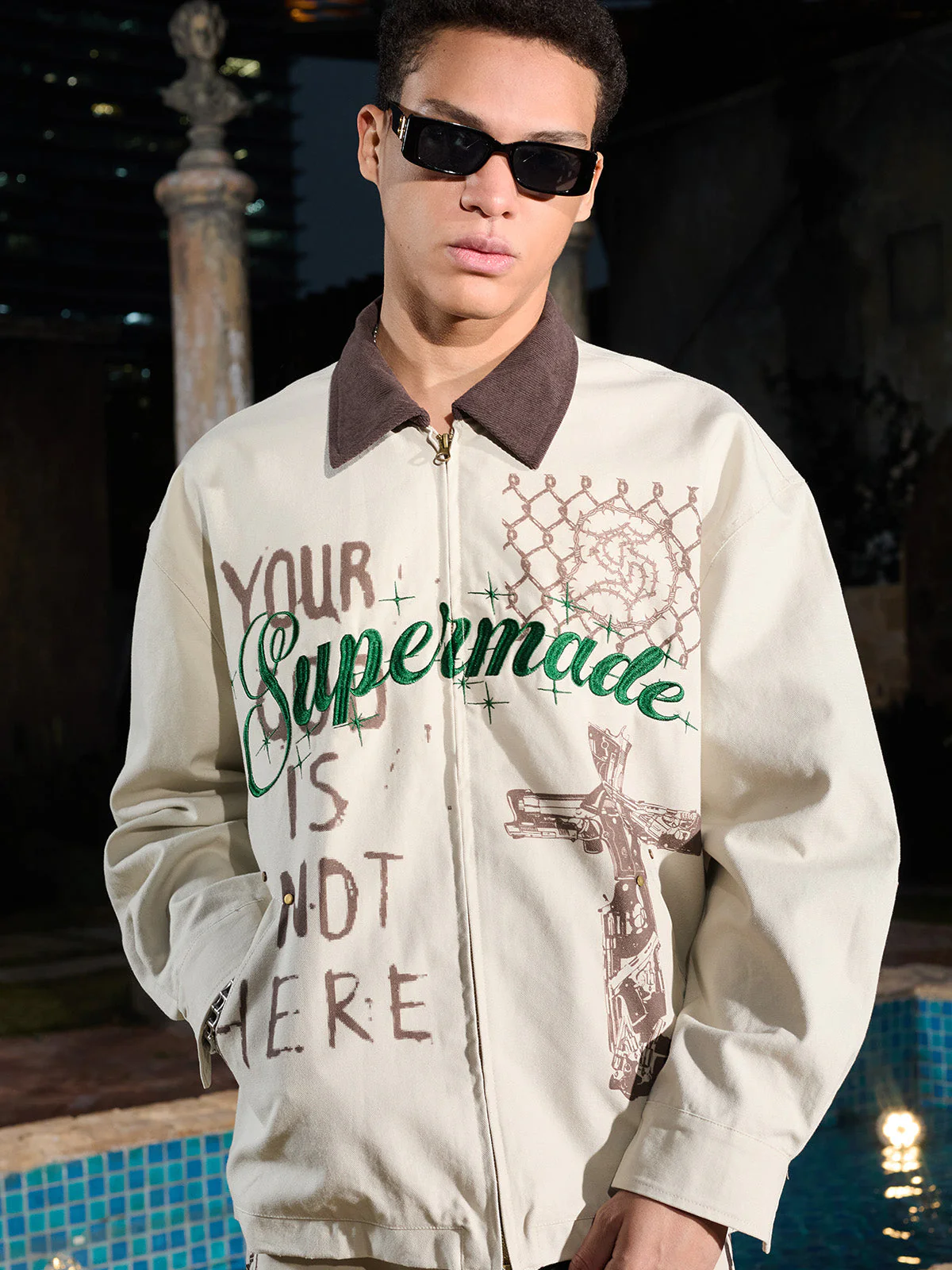 Supermade Retro Slogan Embroidered Canvas Set - Image 22