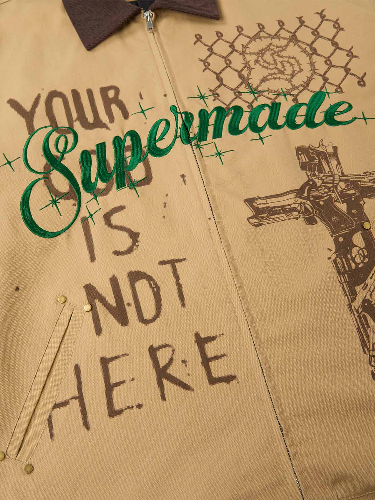 Supermade Retro Slogan Embroidered Canvas Set - Image 34