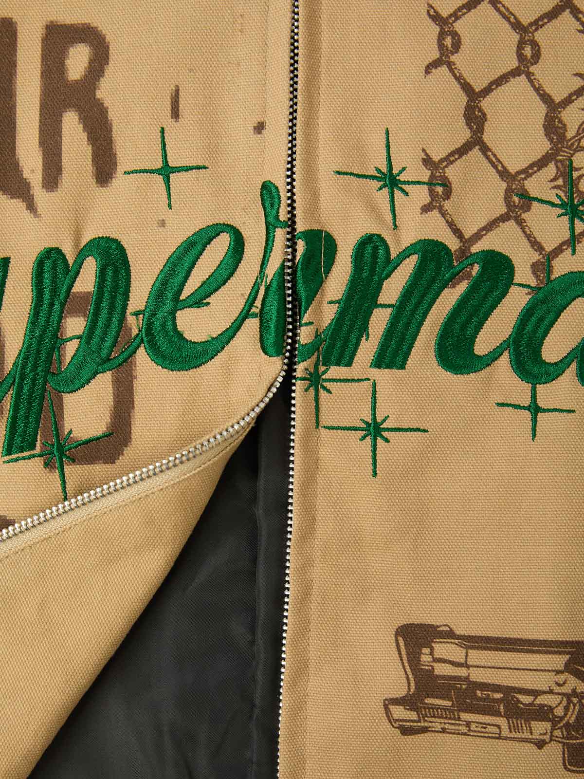Supermade Retro Slogan Embroidered Canvas Set - Image 35