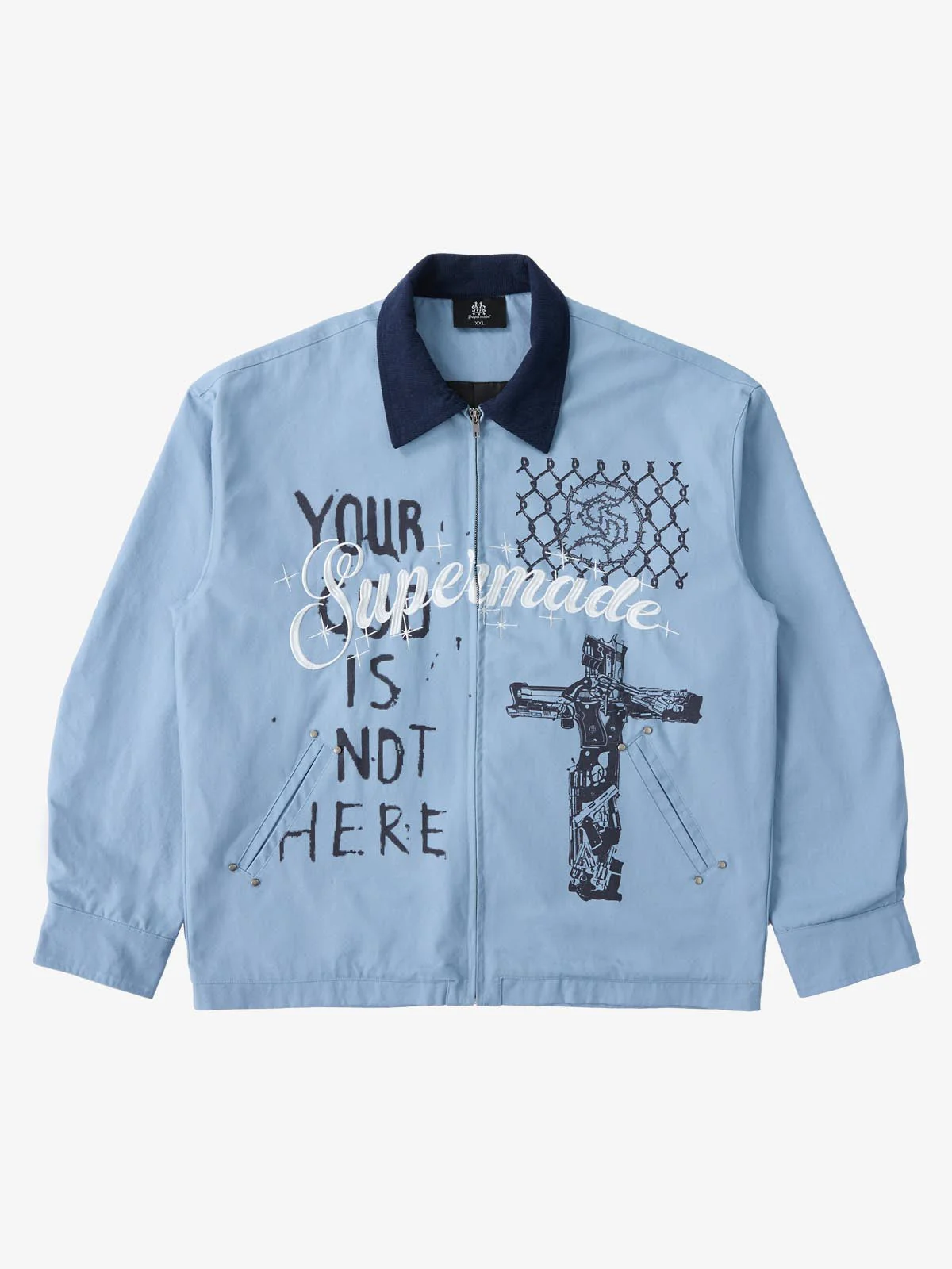 Supermade Retro Slogan Embroidered Canvas Set - Image 58