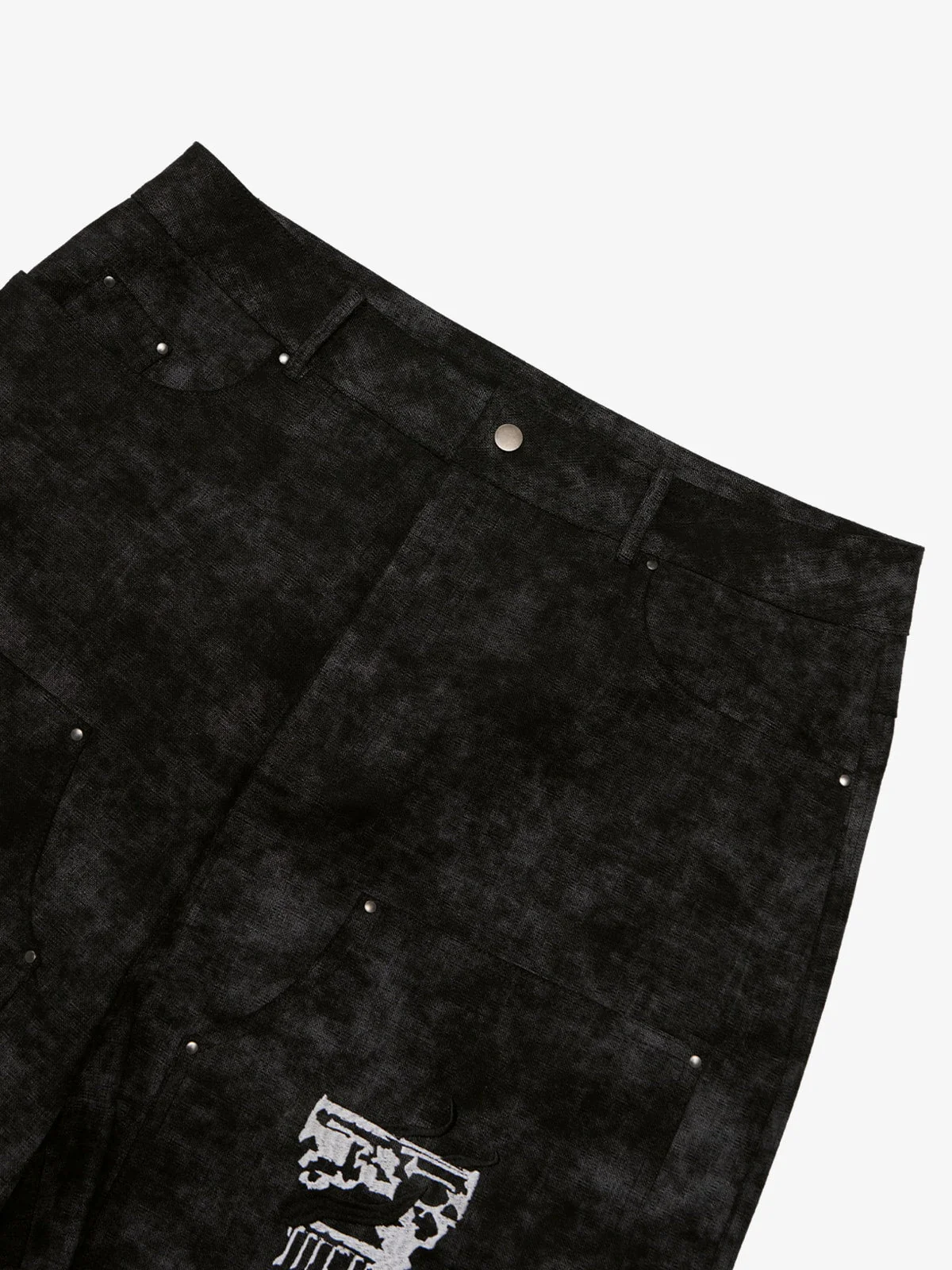 SUPERMADE Roman Column Pattern Embroidered Jeans - Image 10