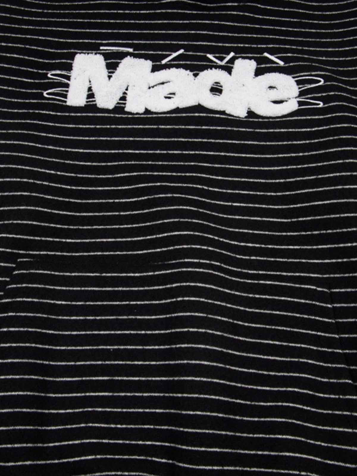 Supermade Striped Terry Embroidery "Made" Hoodie - Image 11