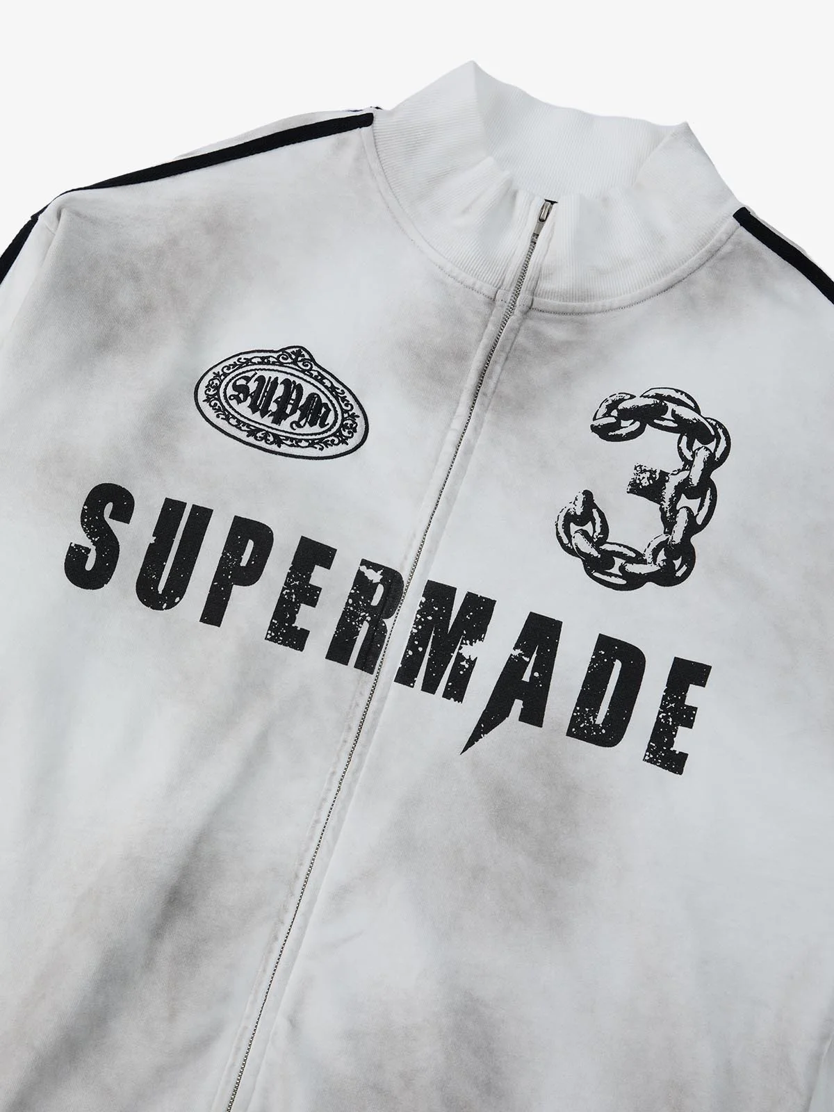 Supermade Vintage Distressed NO.3 Stand Collar Tracksuit - Image 23