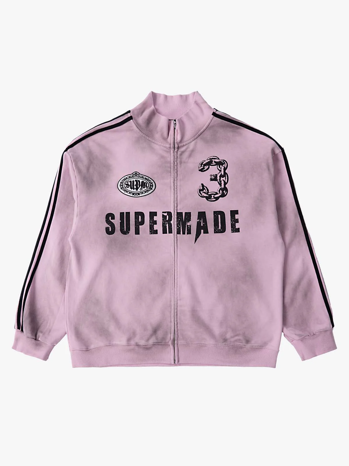 Supermade Vintage Distressed NO.3 Stand Collar Tracksuit - Image 26