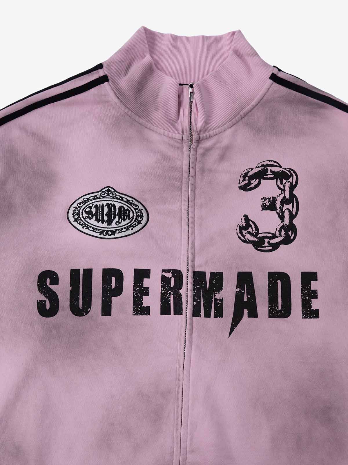 Supermade Vintage Distressed NO.3 Stand Collar Tracksuit - Image 31