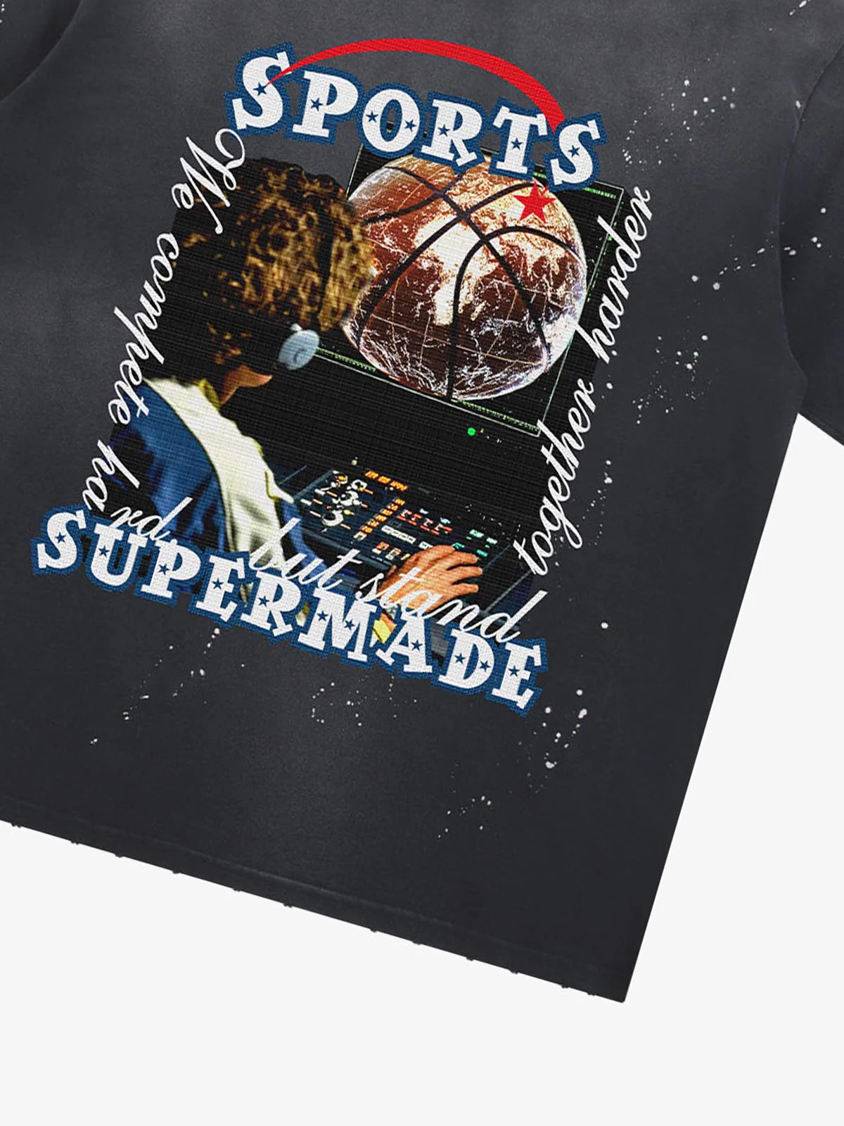 Supermade Vintage Sports Basketball Graphic T-Shirt - Image 10