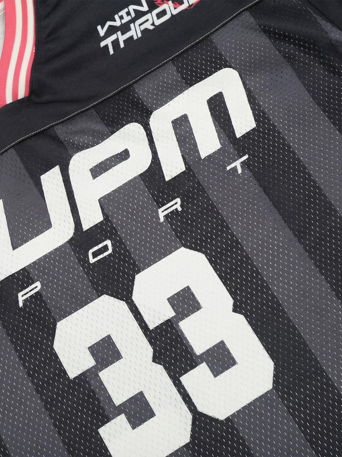 SUPM “33” Y2K Graphic Mesh Jersey T-Shirt - Image 7