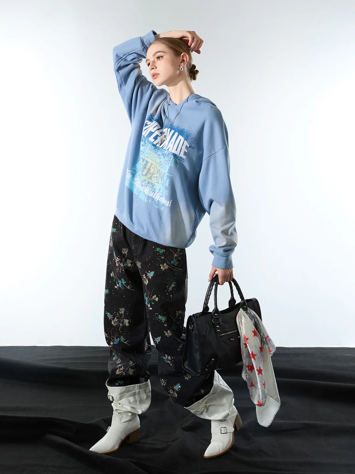 SUPM Dark Ombre Cathedral Hoodie - Image 4