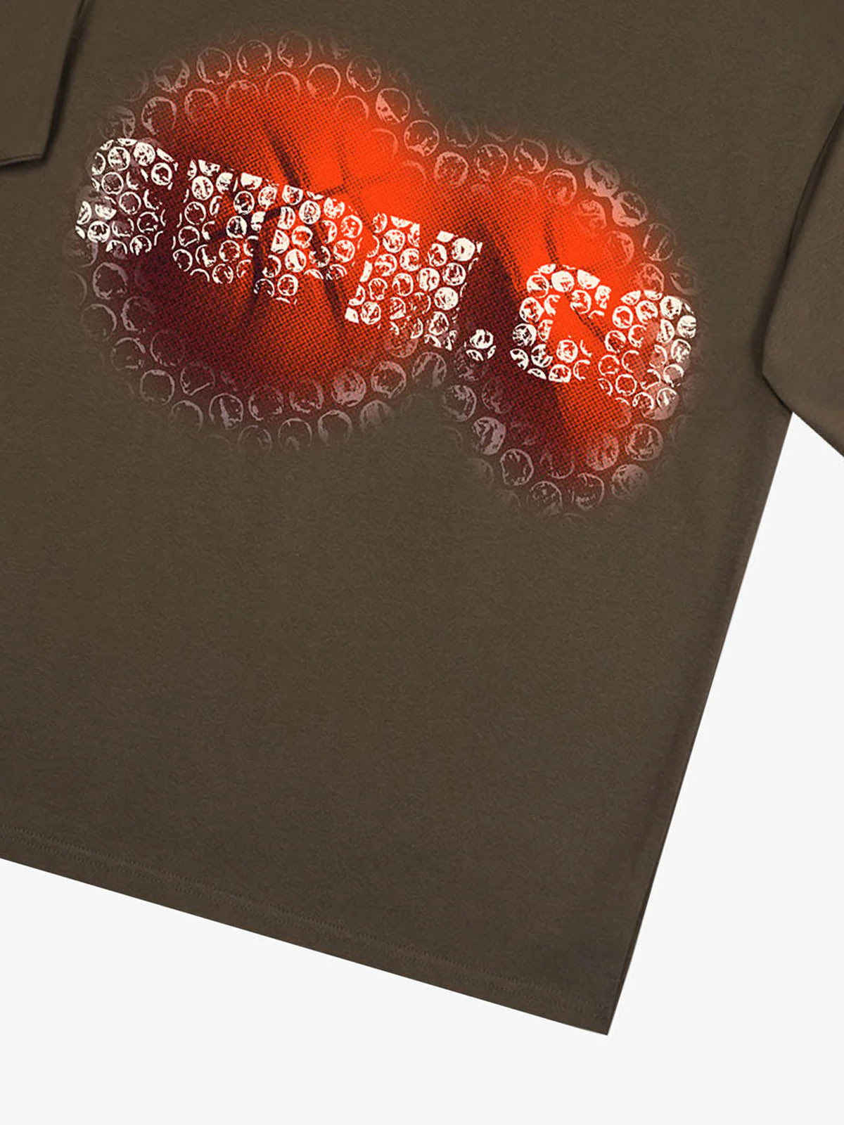 SUPM Foam Texture Basketball Pattern Graphic T-Shirt - Image 19