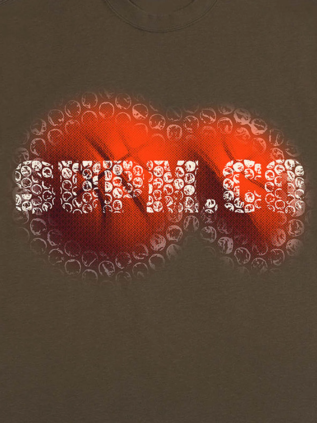 SUPM Foam Texture Basketball Pattern Graphic T-Shirt - Image 20
