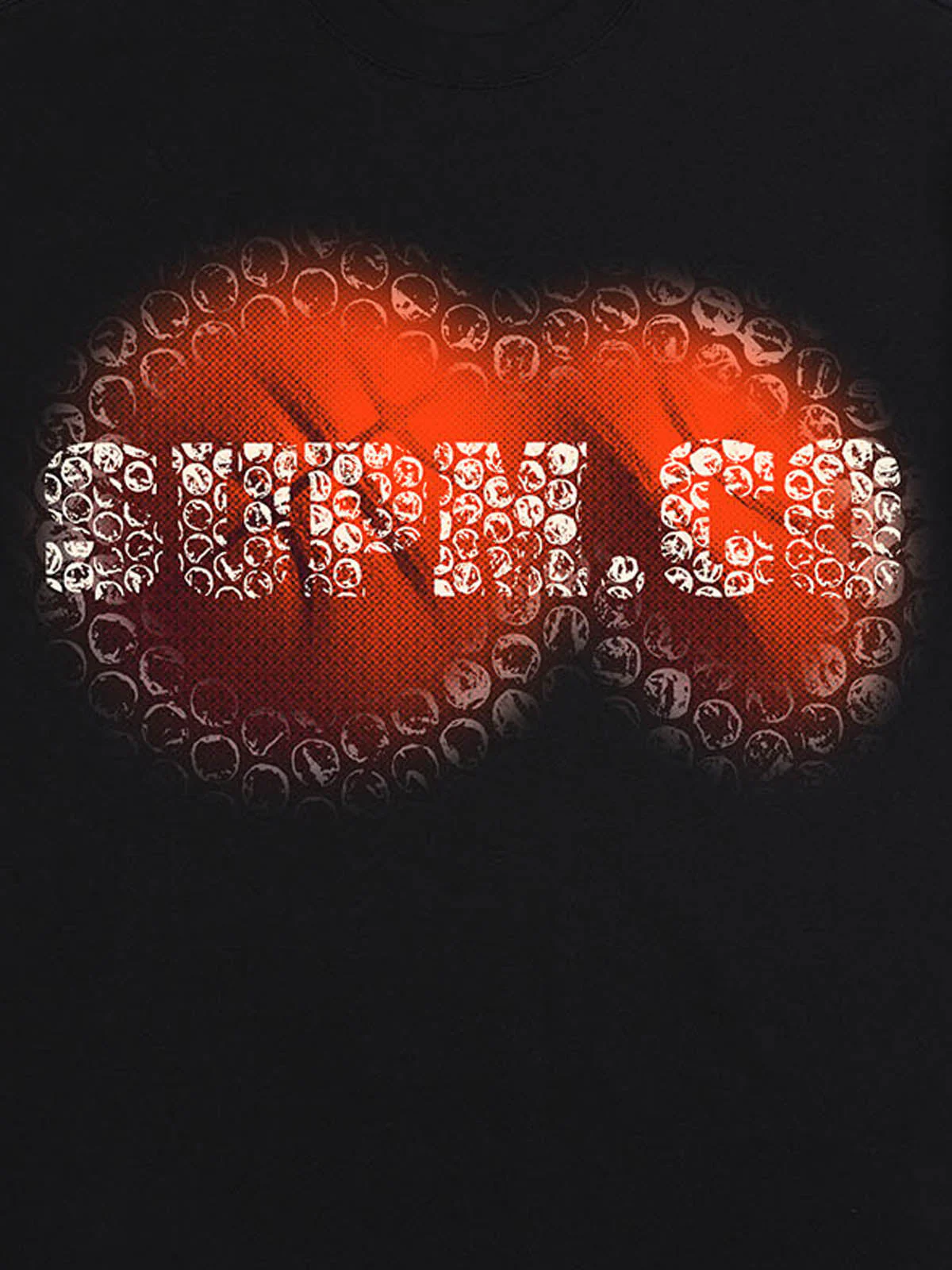 SUPM Foam Texture Basketball Pattern Graphic T-Shirt - Image 8