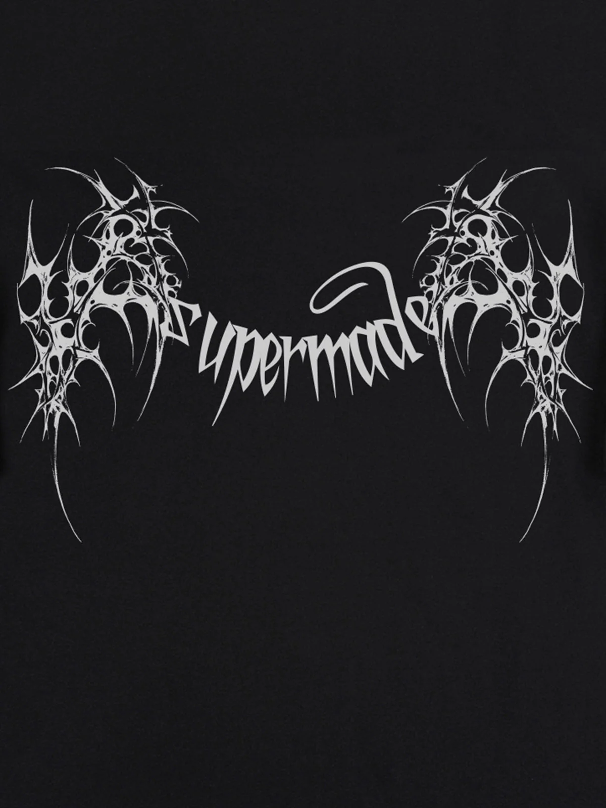 SUPM Gothic Sharp Letter Graphic T-Shirt - Image 14