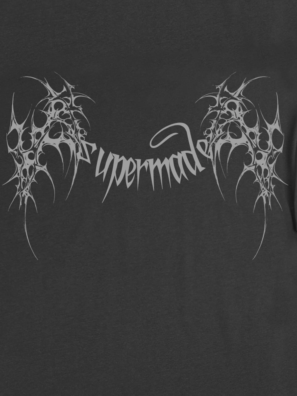 SUPM Gothic Sharp Letter Graphic T-Shirt - Image 20