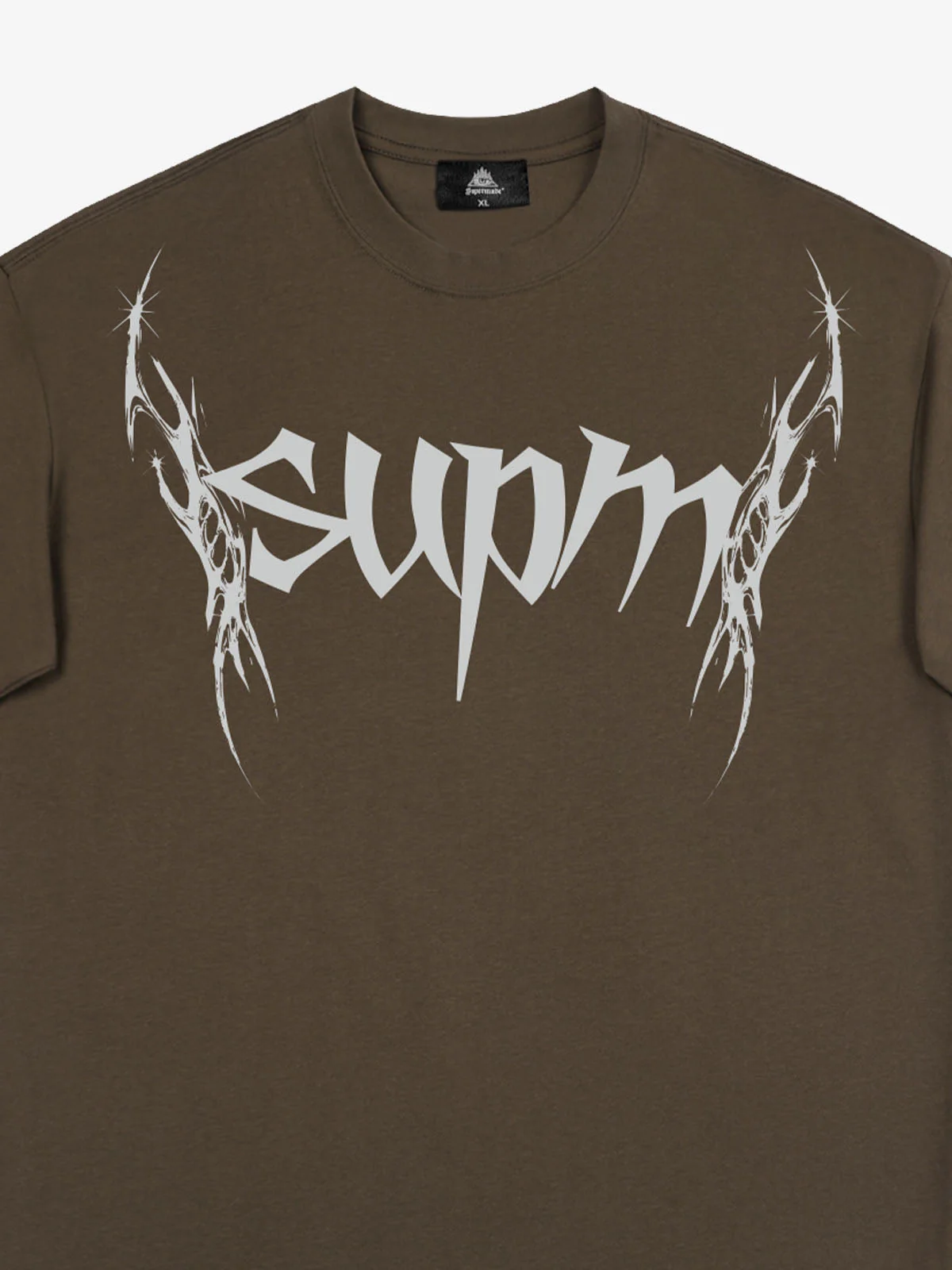 SUPM Gothic Sharp Letter Graphic T-Shirt - Image 27