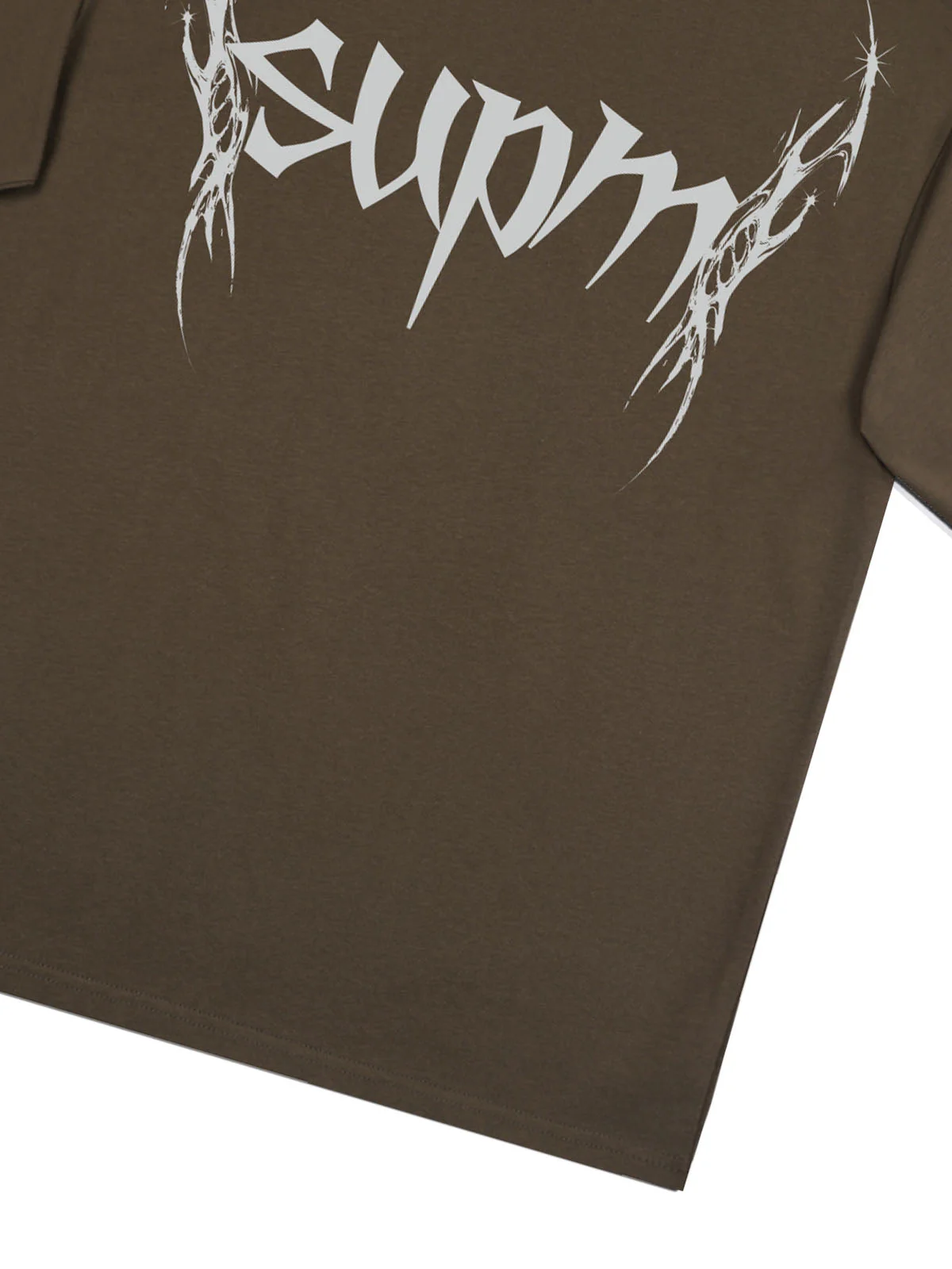 SUPM Gothic Sharp Letter Graphic T-Shirt - Image 28