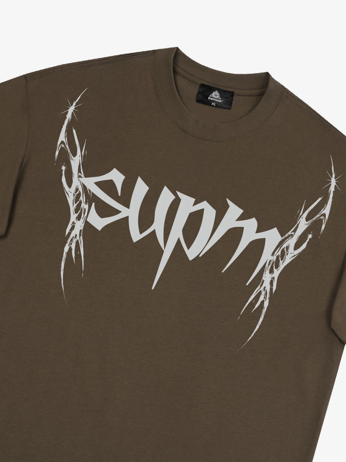 SUPM Gothic Sharp Letter Graphic T-Shirt - Image 29