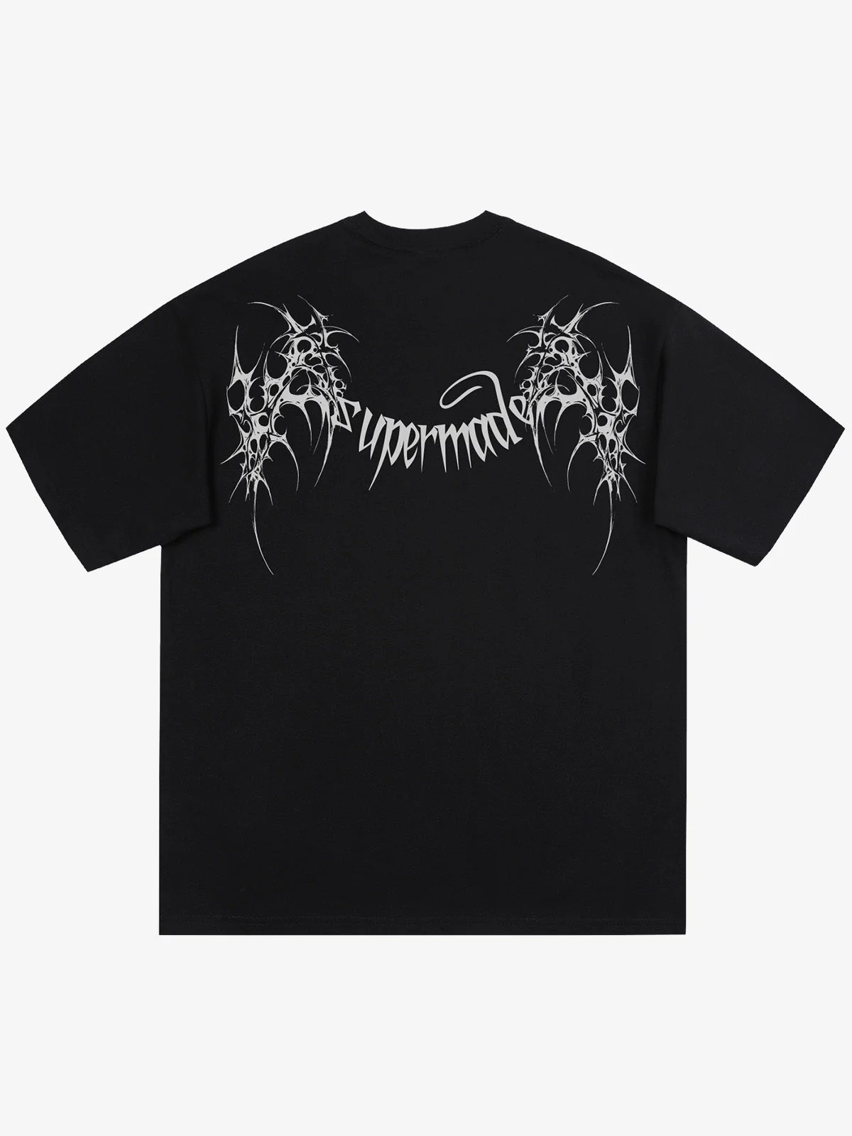 SUPM Gothic Sharp Letter Graphic T-Shirt - Image 5