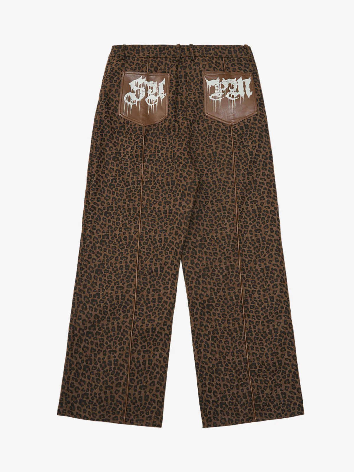 SUPM Letter Graffiti Cross Frame Leopard Print Set - Image 11