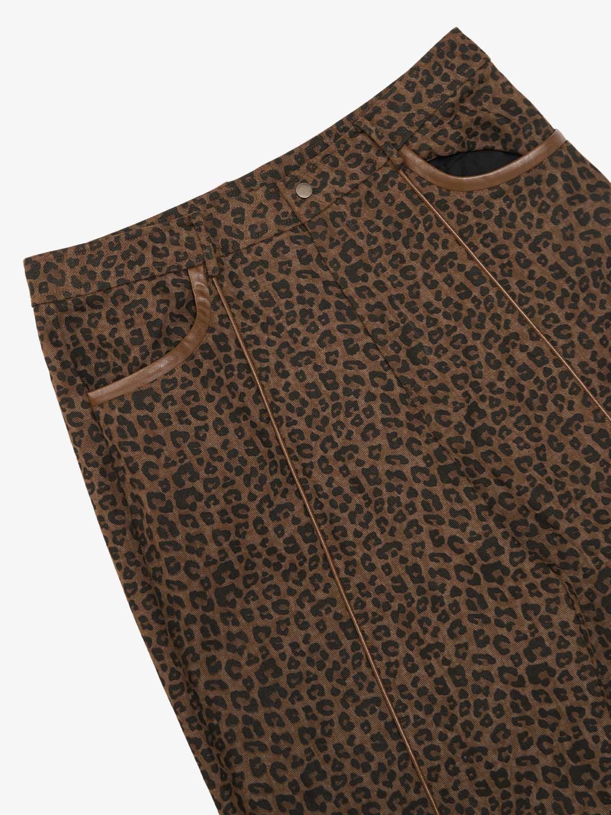 SUPM Letter Graffiti Cross Frame Leopard Print Set - Image 17