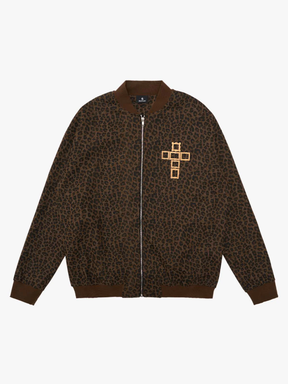 SUPM Letter Graffiti Cross Frame Leopard Print Set - Image 8