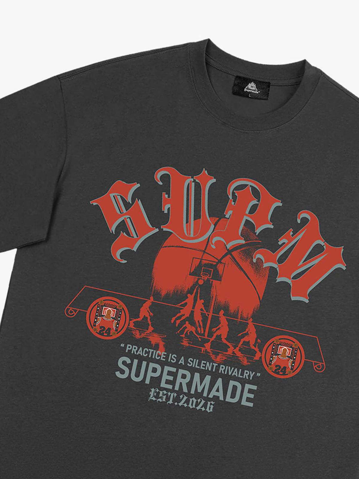 SUPM Slogan Graphic Retro Streetwear T-Shirt - Image 15