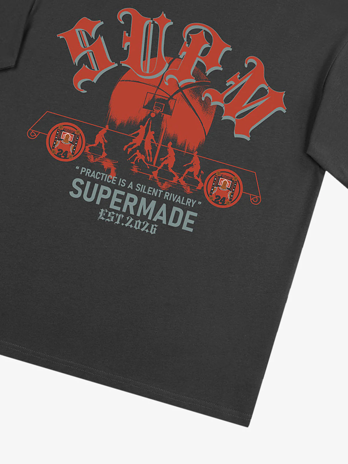 SUPM Slogan Graphic Retro Streetwear T-Shirt - Image 16