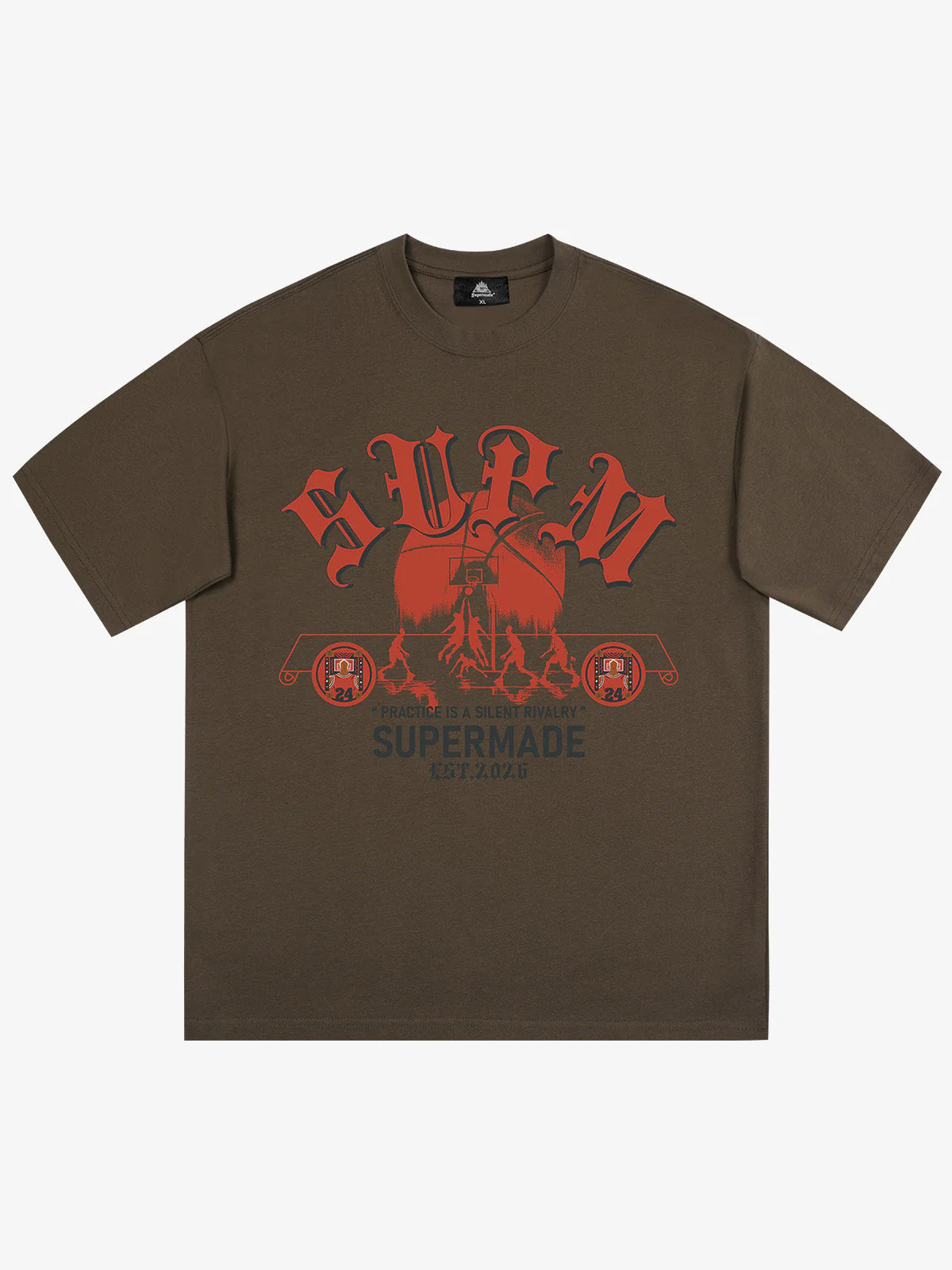 SUPM Slogan Graphic Retro Streetwear T-Shirt - Image 4