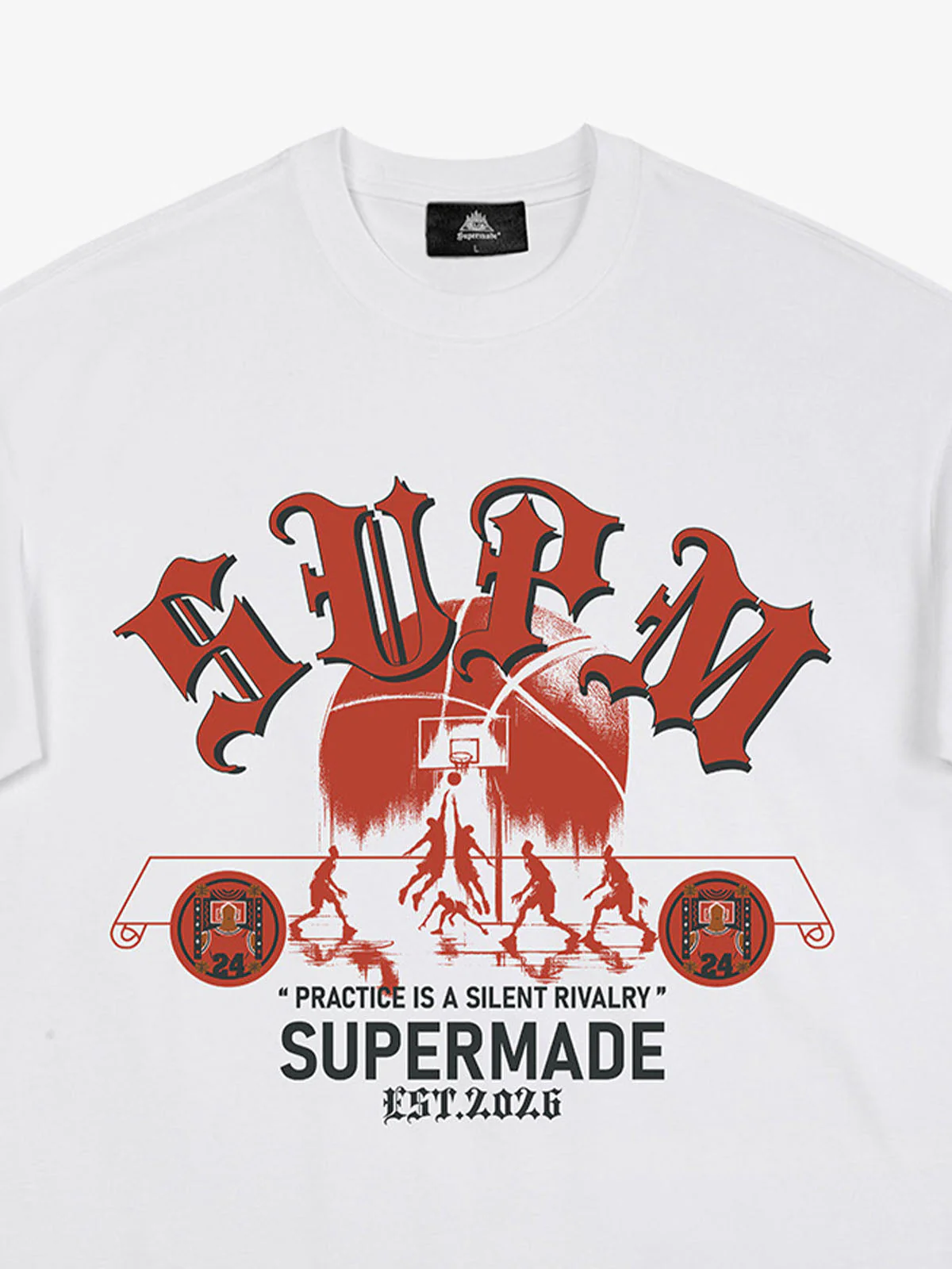 SUPM Slogan Graphic Retro Streetwear T-Shirt - Image 5
