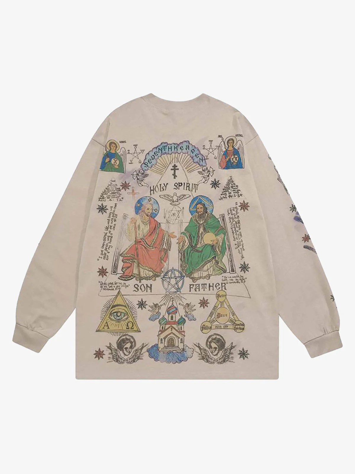 Thesupermade American High Street Graffiti Long Sleeve T-Shirt - Image 10