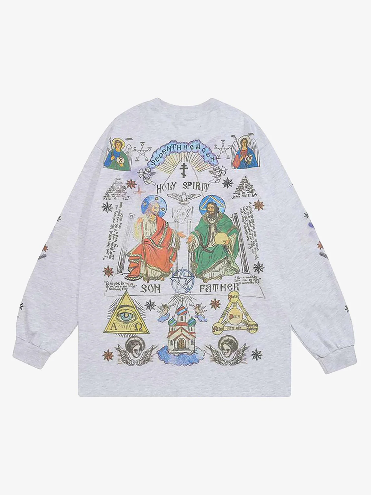 Thesupermade American High Street Graffiti Long Sleeve T-Shirt - Image 12