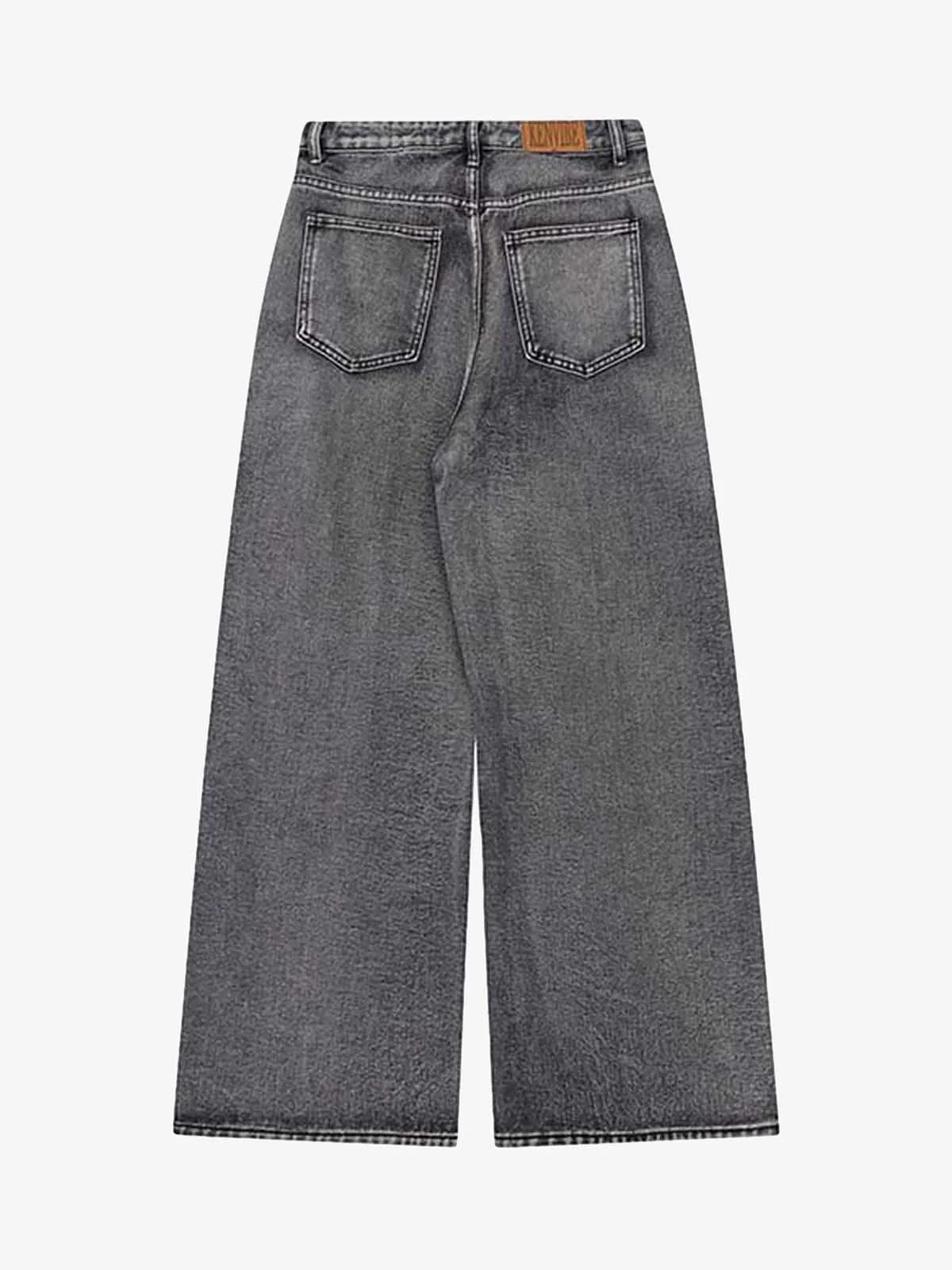 Thesupermade Graffiti Distressed Washed Baggy Jeans - 1886 - Image 4