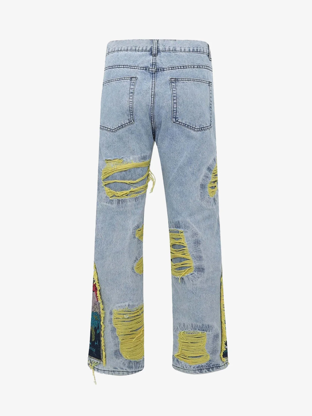 Thesupermade Plum Embroidery Jeans - 1618 - Image 6