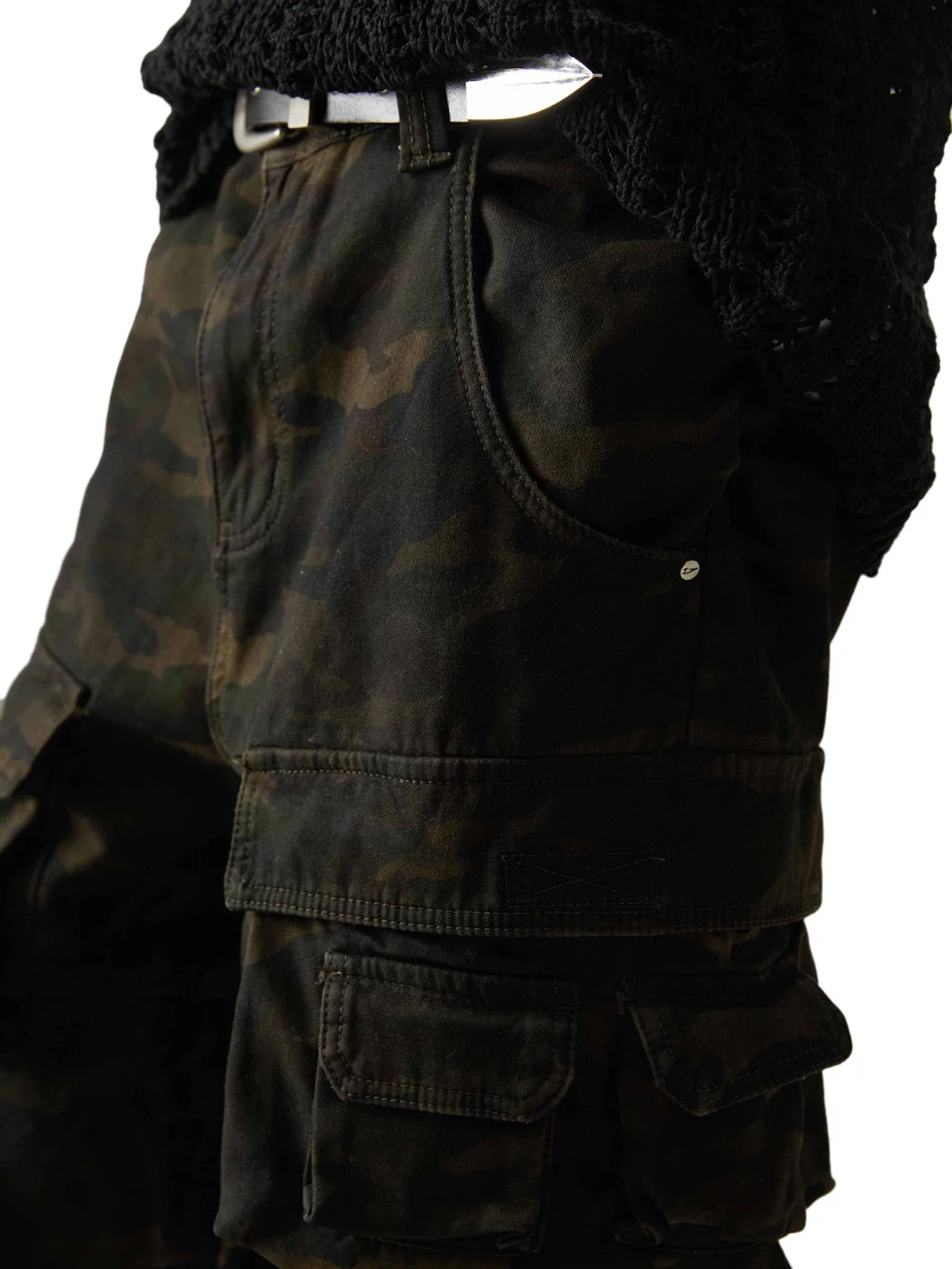 Wasteland Style Camouflage Baggy Cargo Pants - 2384 - Image 5