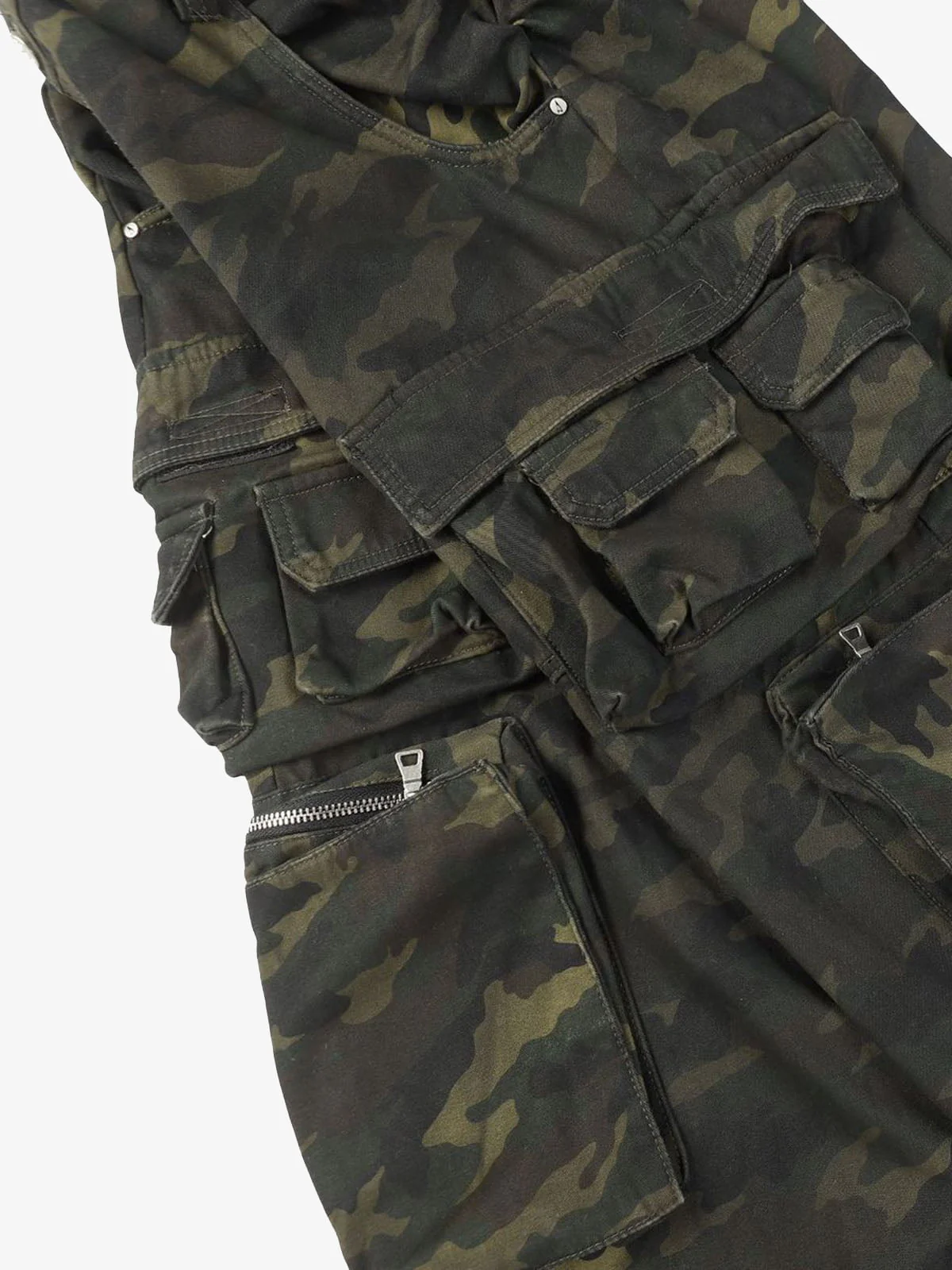 Wasteland Style Camouflage Baggy Cargo Pants - 2384 - Image 9