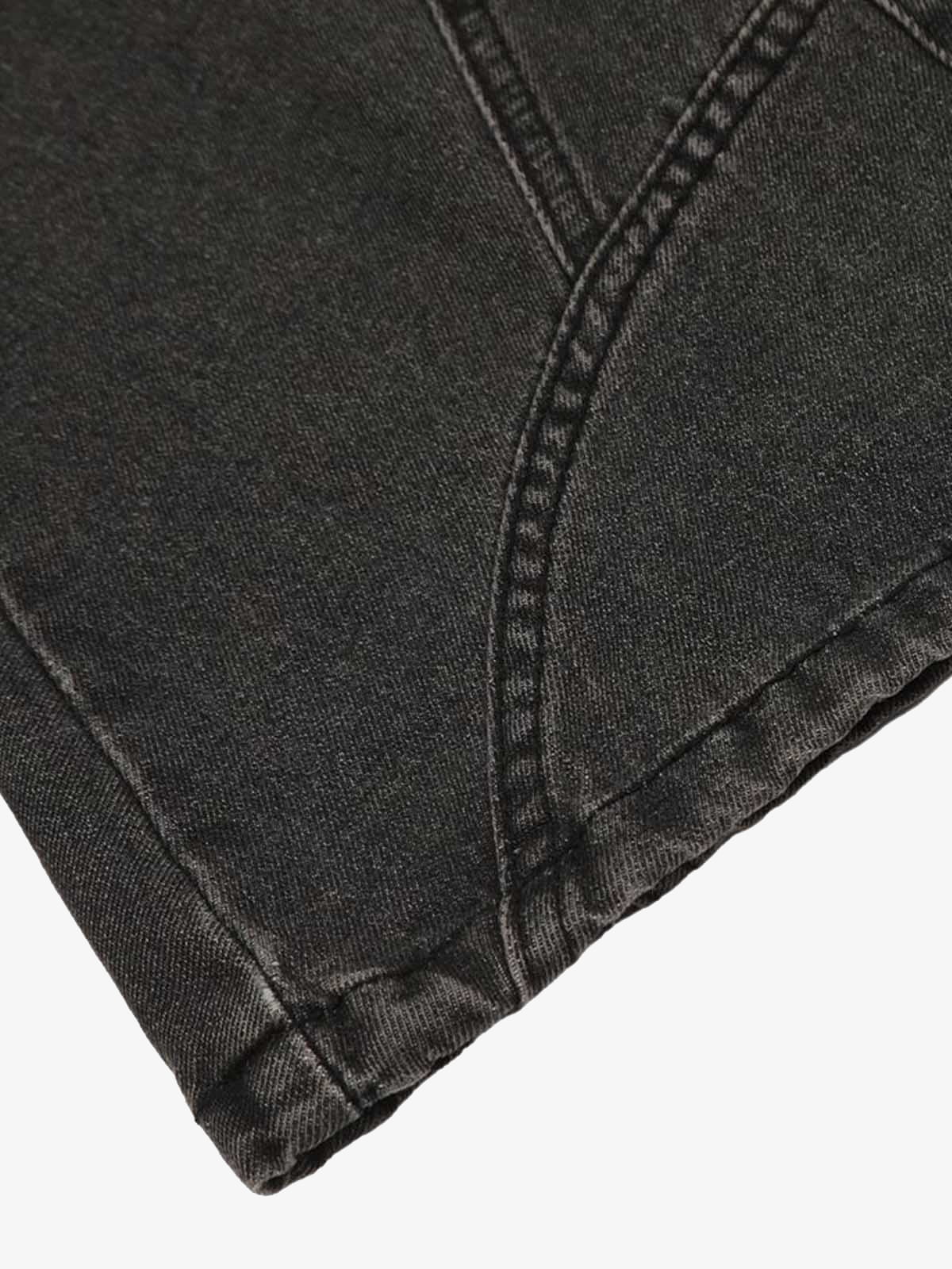 Washed Multi-Pocket Bootcut Jeans - Image 8
