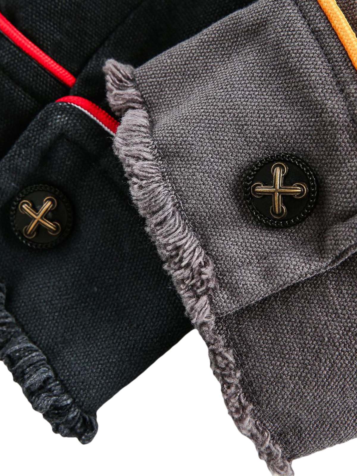 Contrast Color Spliced Graffiti Zip Up Jacket - Image 9