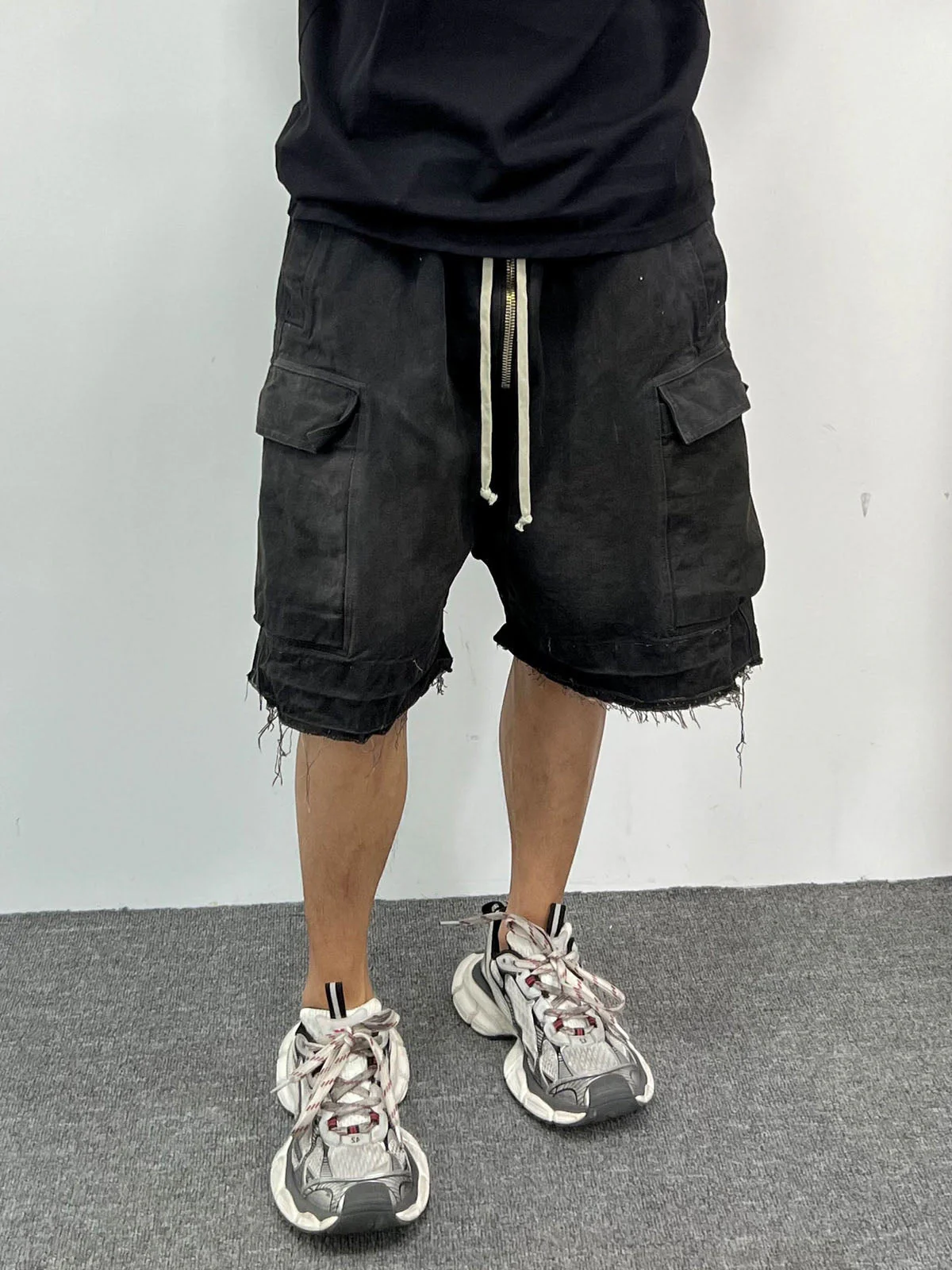 Street RO Washed Denim Cargo Jort - Image 5