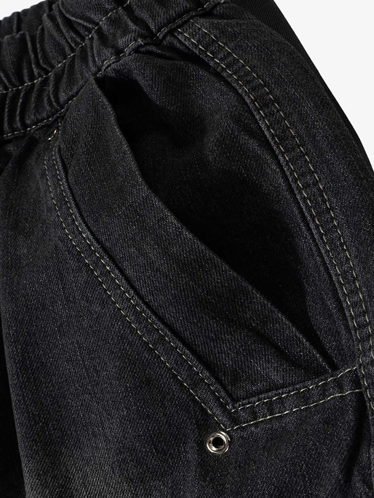 Street RO Washed Denim Cargo Jort - Image 8