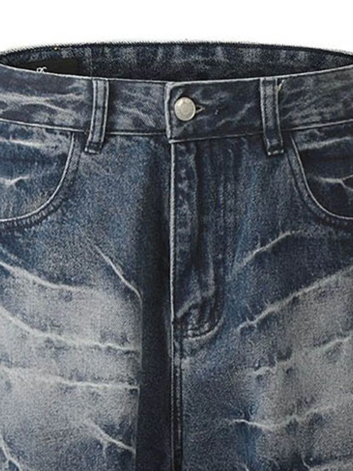 Retro Neutral Washed Straight Jeans - 2261 - Image 10
