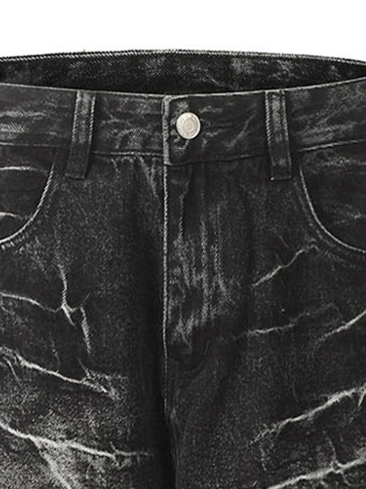Retro Neutral Washed Straight Jeans - 2261 - Image 6