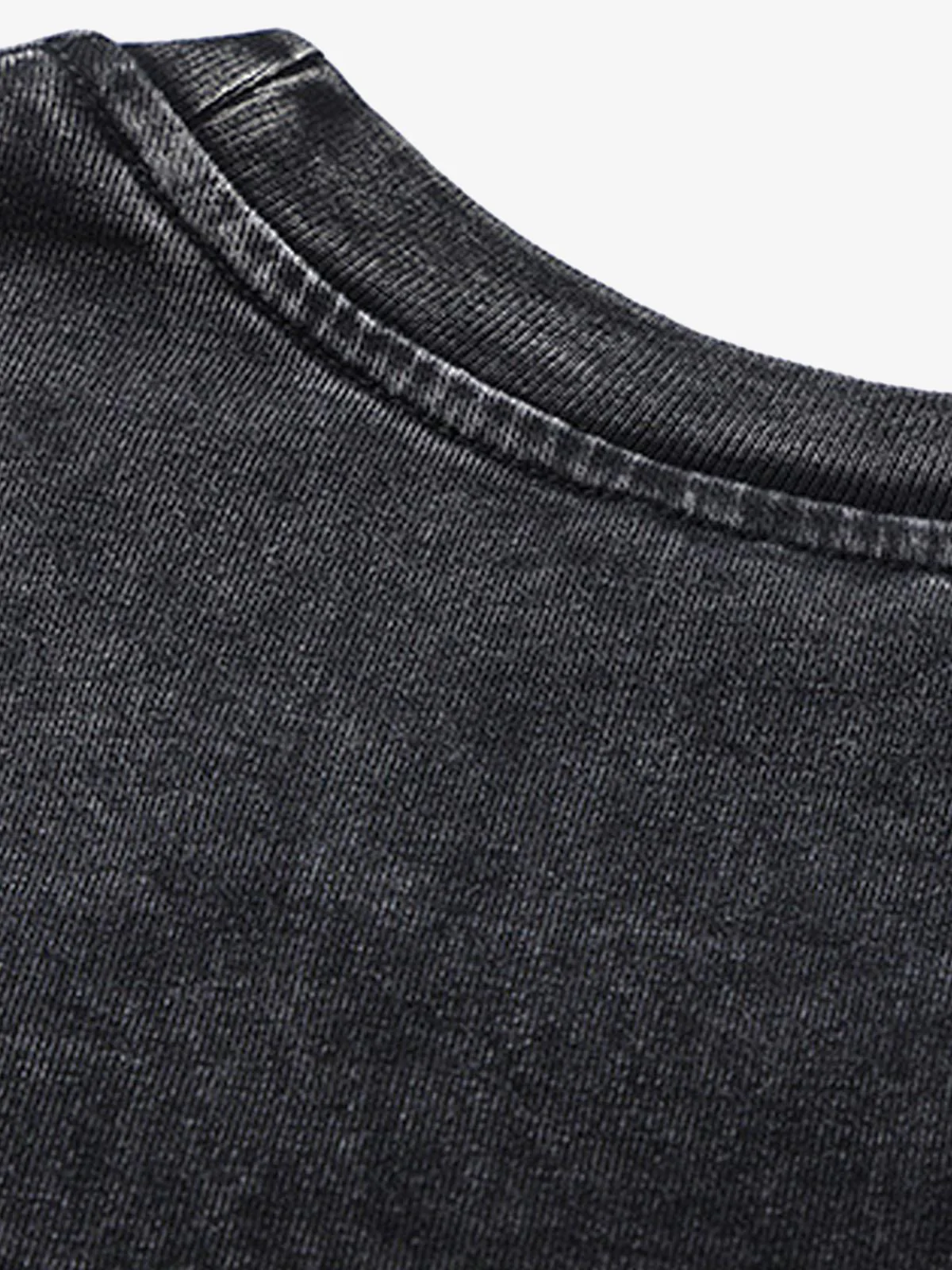 Thesupermade Split Raw Edge Short Sleeve T-shirt - 2159 - Image 4